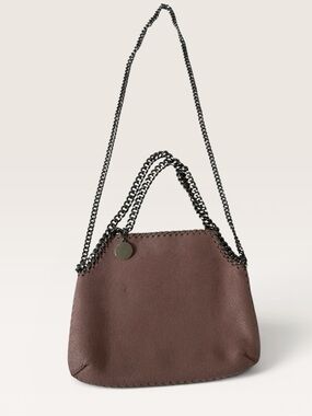 Stella McCartney Falabella Mini Fold Over Tote Pink Chain Crossbody